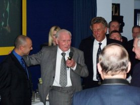 Mr Tottenham Bill Nicholson speaks at his induction into the Spurs Hall of Fame on March 11th 2004