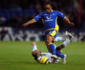 Edgar Davids in typical action at Bolton last night