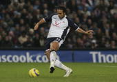 Mido is about to sidefoot home Aaron Lennon's ross for the first goal in the corresponding game last season