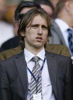 New signing Luka Modric was in the stands at White Hart Lane to see the 1-1 draw with Bolton