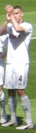 Steven Caulker wore the number 4 shirt for Swansea in the 2011-12 season