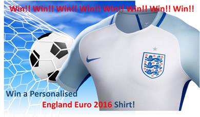 Win a personalised Euro 2016 shirt!
