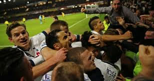 Spurs players and fans wildly celebrate Son Heung-min's late winner at Watford