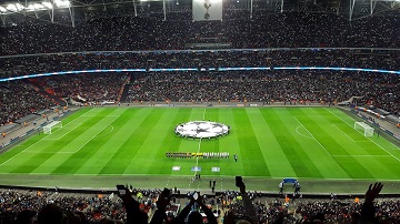 Wembley Stadium last night
