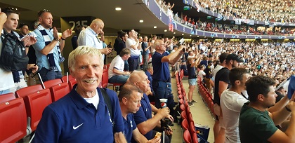 Cliff Jones and other Spurs legends at The Champions League Final