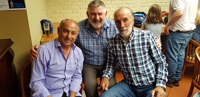 Ossie Ardiles, the webmaster, and Ricky Villa