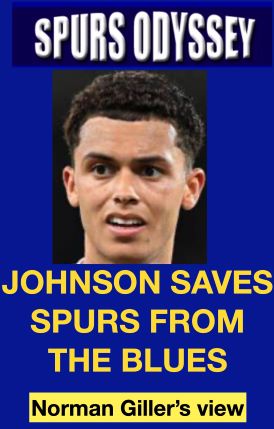 Johnson saves Spurs from the blues