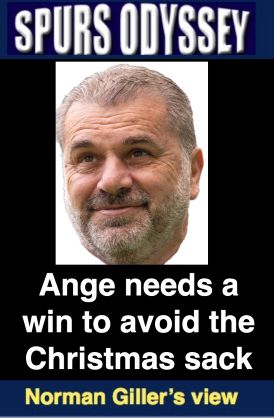 Ange needs a win to avoid the Christmas sack