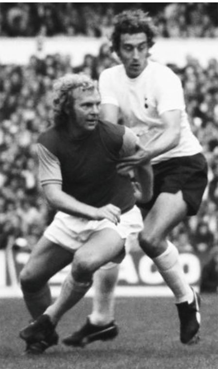 A picture that Martin rated as one of his favourites, with the Master Bobby Moore