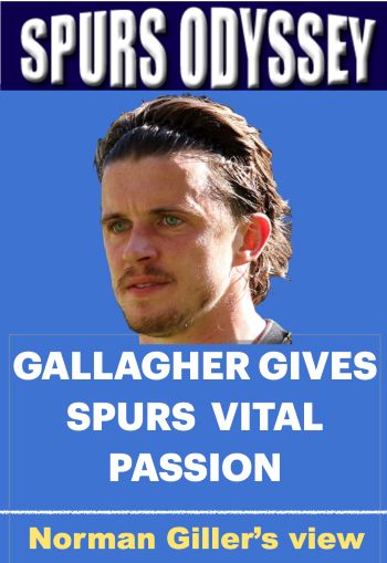 Gallagher gives Spurs vital passion