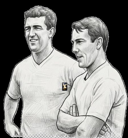 Bobby Smith andd Jimmy Greaves sketch